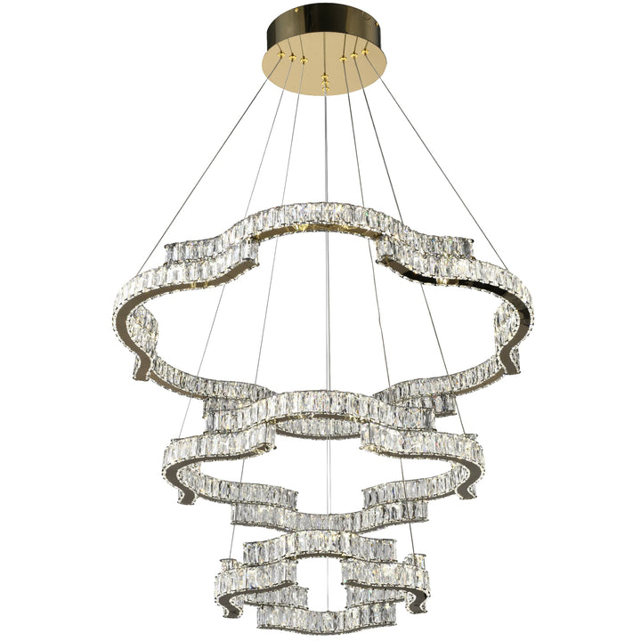 Telbix Jura 3 Tier Pendant Light | Gold