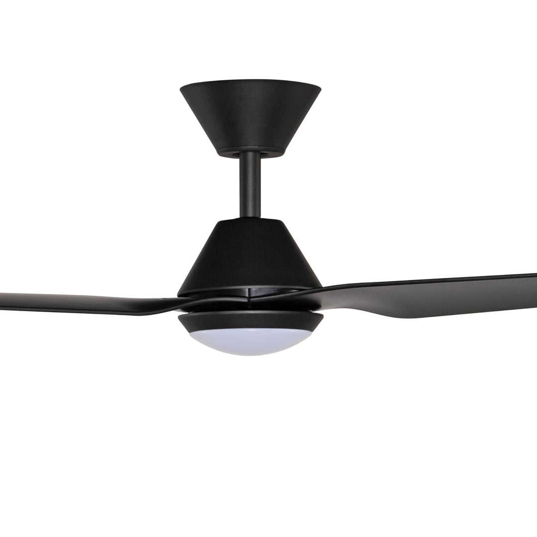 Fanco Smart Infinity-iD 54" (1370mm) DC Ceiling Fan With 18W Dimmable CCT LED Light & Remote | Black
