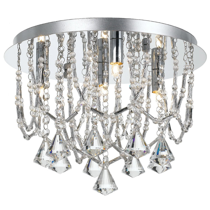 Telbix Sandro 5 Light Crystal CTC Light | Chrome