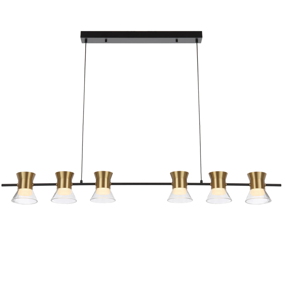Telbix Tipico 6 Light LED Pendant Light | Gold