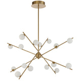 Telbix Captiva 16 Light LED Pendant | Antique Gold