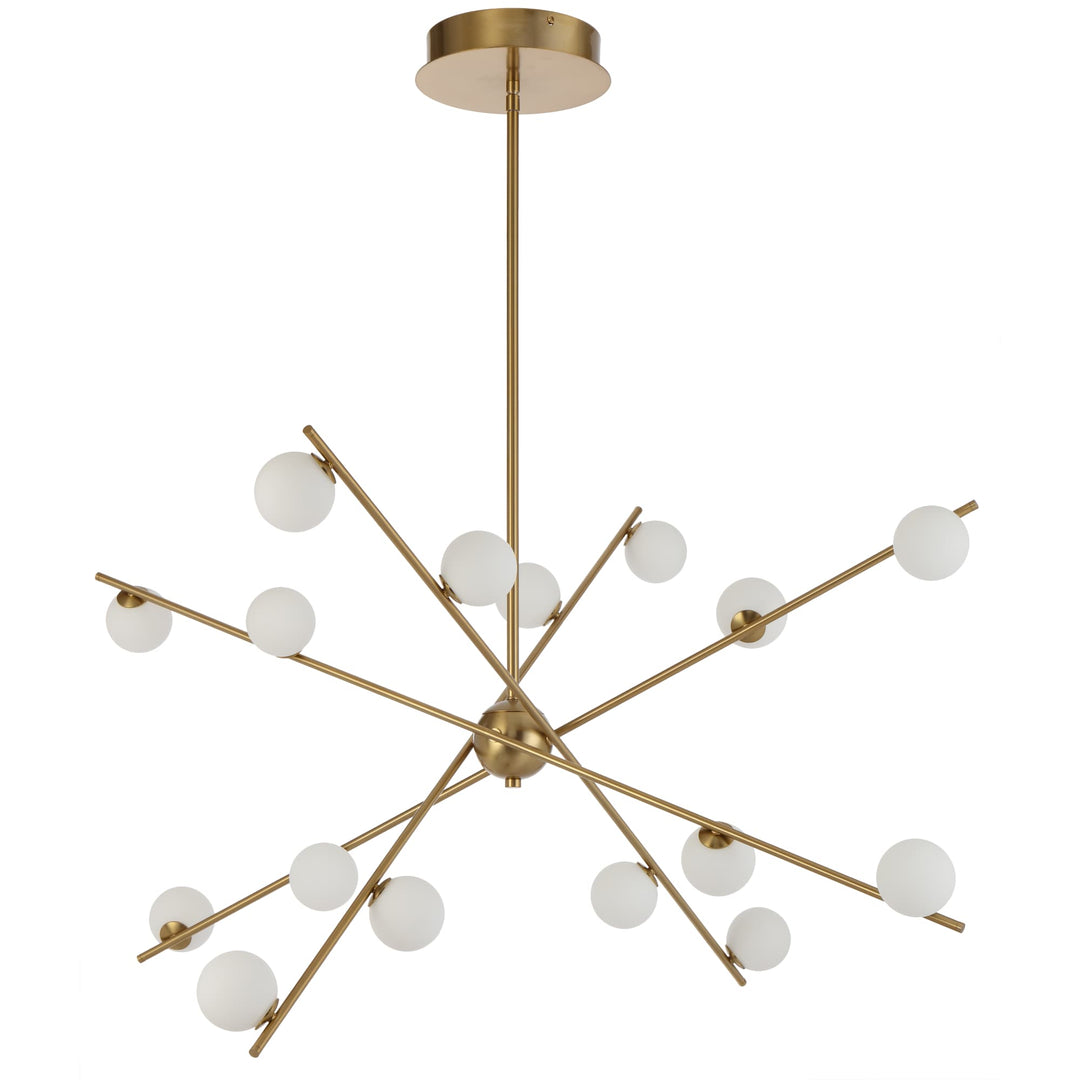 Telbix Captiva 16 Light LED Pendant | Antique Gold