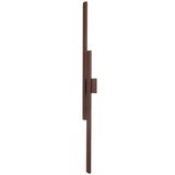 Telbix Ebiza Twin Slimline Tricolour LED Exterior Wall Light | Rust