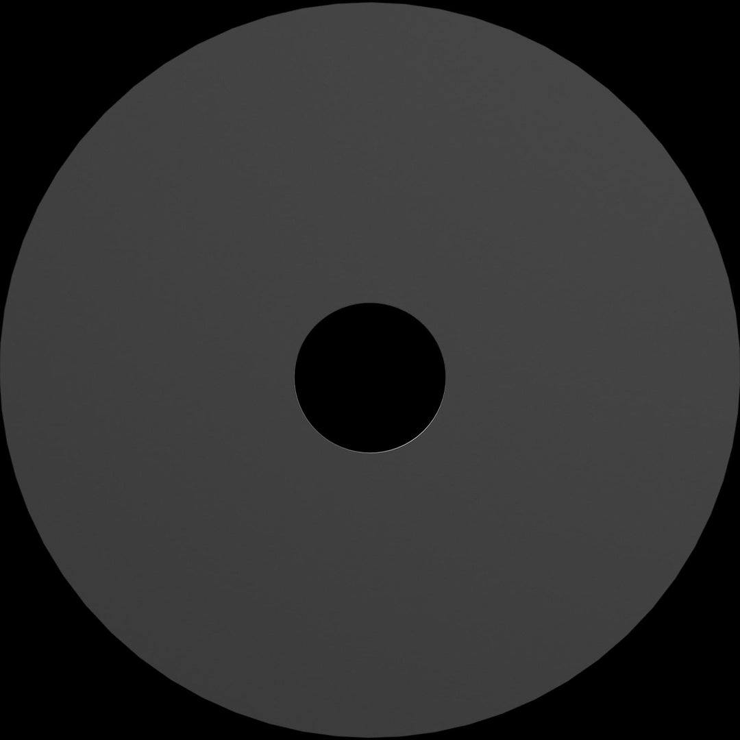 Calibo Crest 300mm Round Back Plate Only | Black
