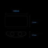 Calibo Bold 4W Multi-Beam LED Exterior Wall Light | Black