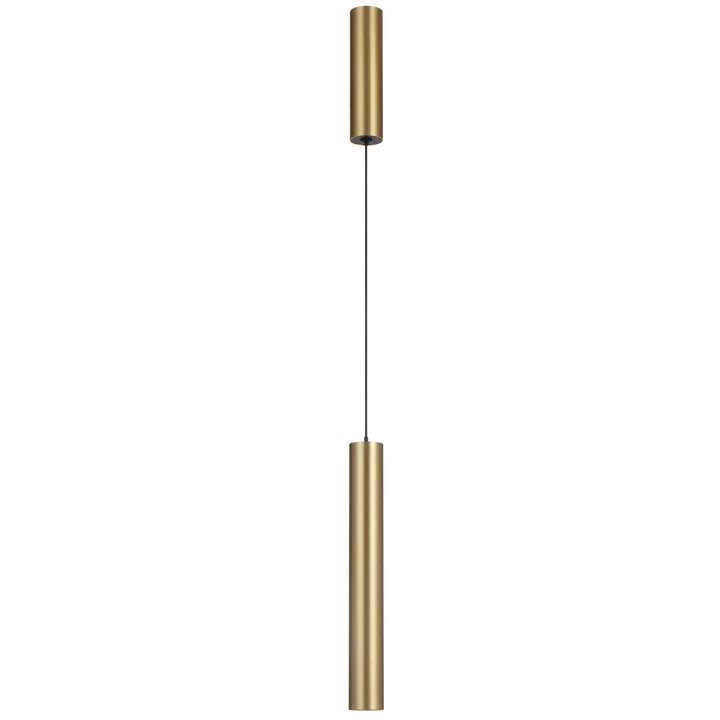 Telbix Verano Dual Cylinder Slim LED Pendant Light | Brass