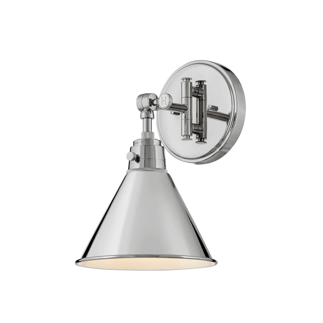Hinkley Arti Medium Swing Arm Wall Sconce | Polished Nickel