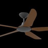 Calibo Storm 56" (1430mm) 5 Blade Indoor/Outdoor DC Ceiling Fan and Remote | Black & Koa