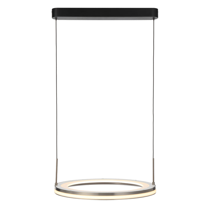 Telbix Fulcrum 400mm Warm White LED Pendant | Grey