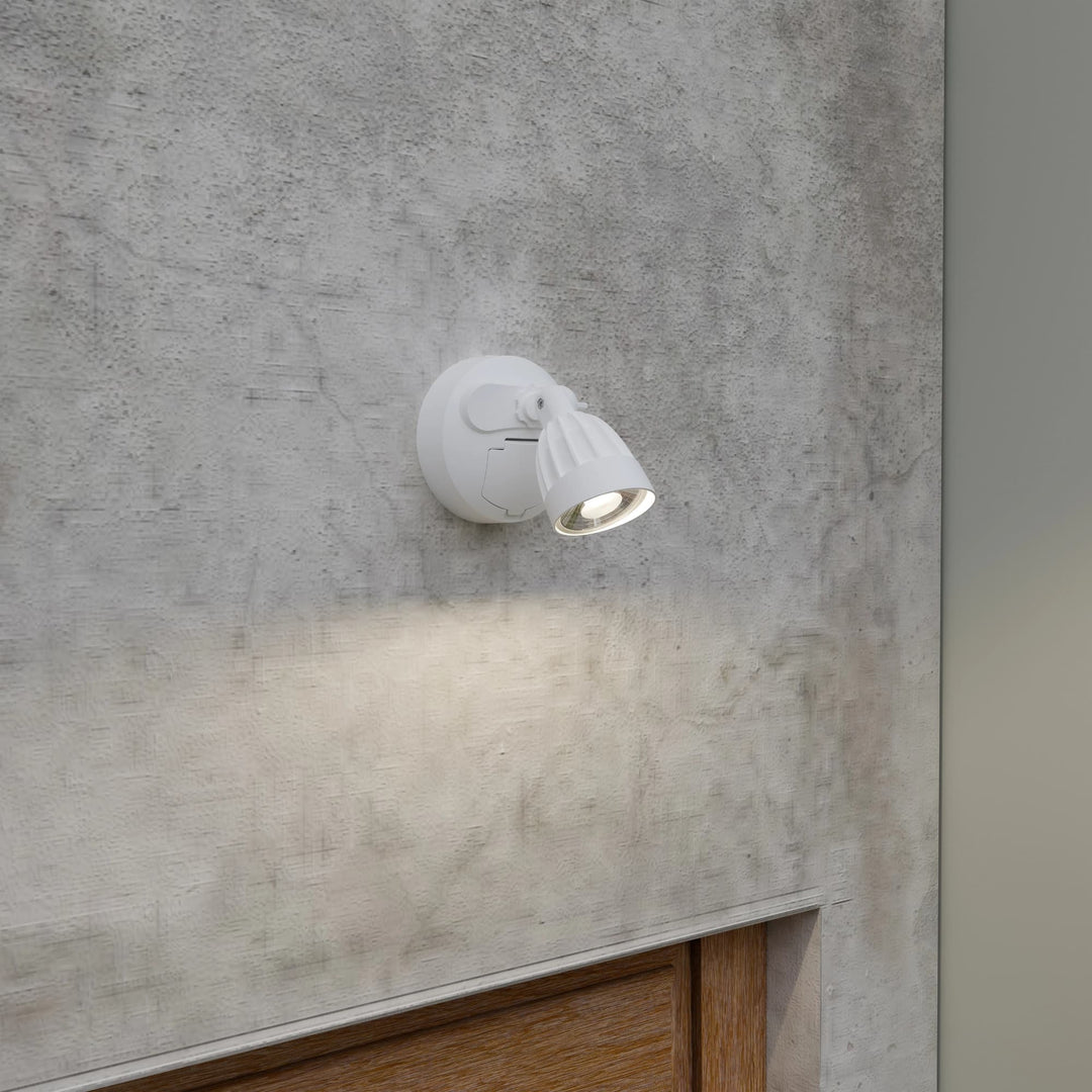 Calibo Nighthawk Single LED Spotlight With Sensor | White