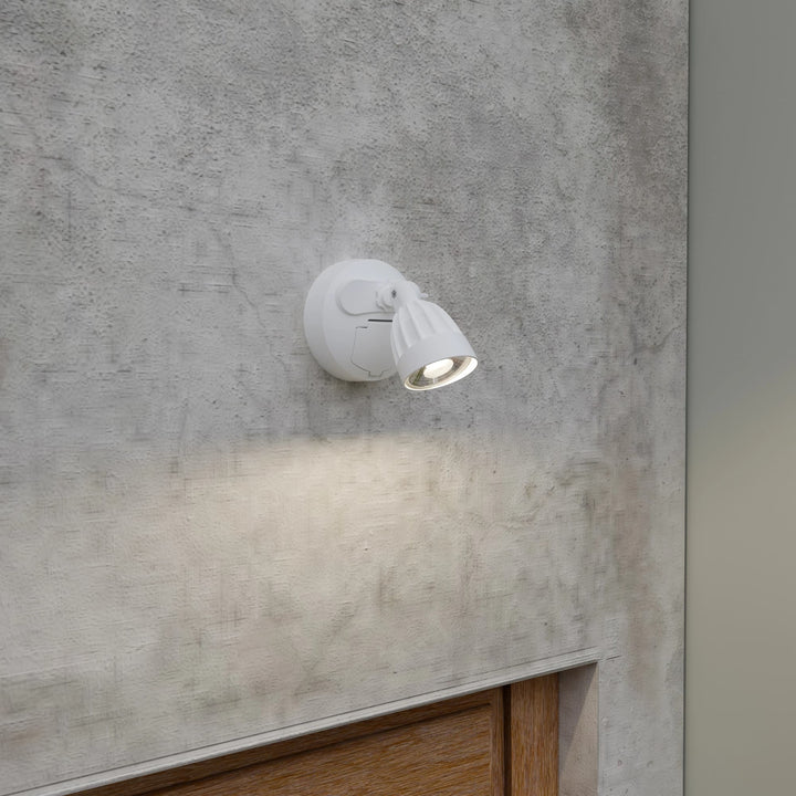 Calibo Nighthawk Single LED Spotlight With Sensor | White