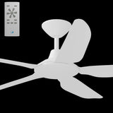 Calibo Storm 48" (1220mm) 5 Blade Indoor/Outdoor DC Ceiling Fan and Remote | White