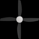 Calibo Vanga 56" DC Smart Ceiling Fan with LED Light and Remote Control | Black
