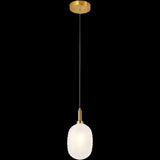 Calibo Lark Diamond Pattern 124mm Glass Pendant | Opal