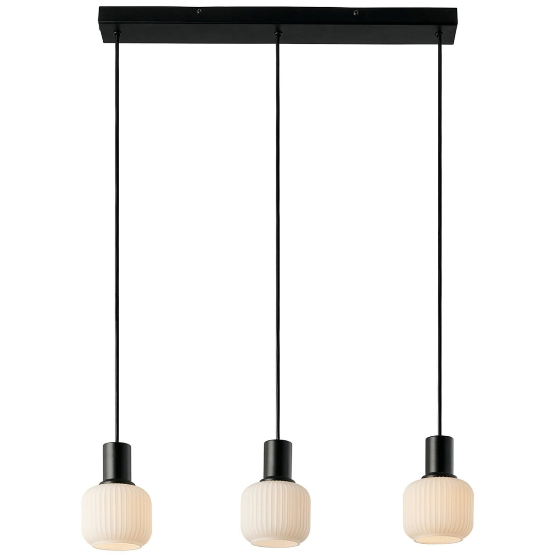 Nordlux Milford Mini 3 Light Rail Pendant | Black