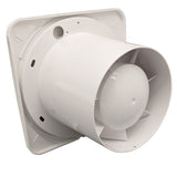 Fanco Dynamic 100 Square Wall/Ceiling Exhaust Fan with Matte Finish | White