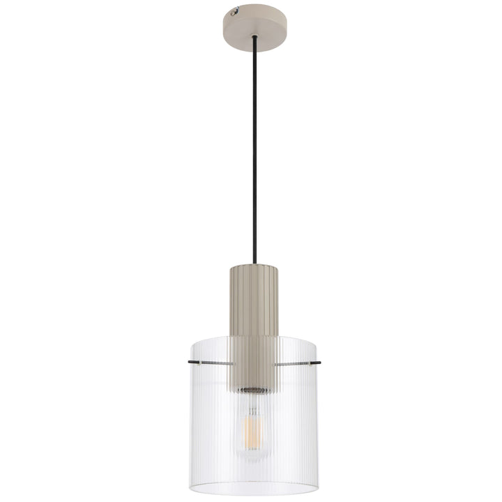 Telbix Mika 180mm Pendant Light | Grey