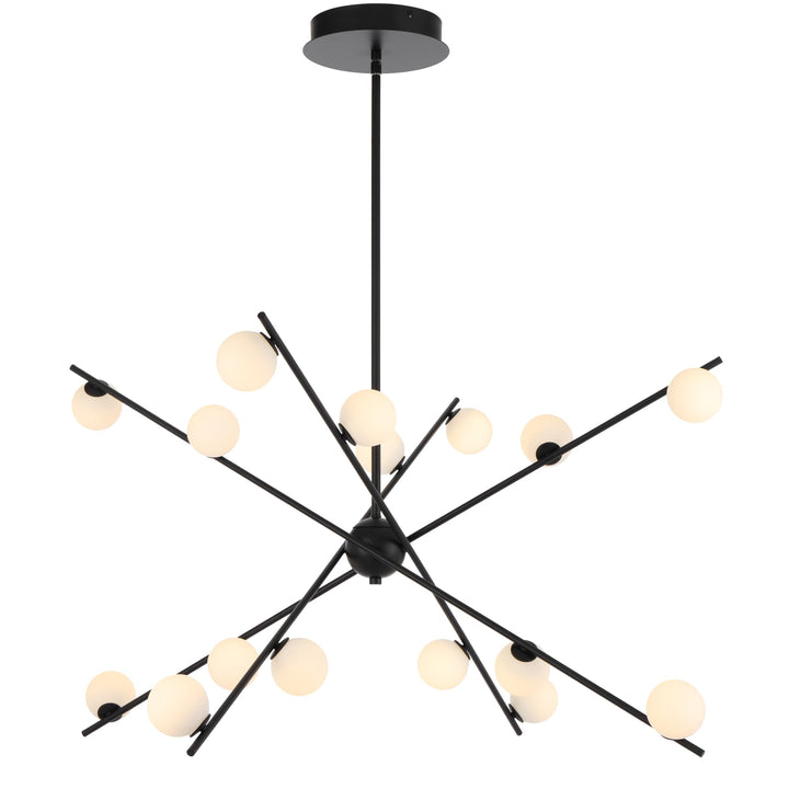 Telbix Captiva 16 Light LED Pendant | Black