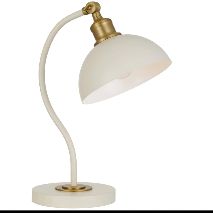 Telbix Brevik 1 Light Table Lamp | Beige