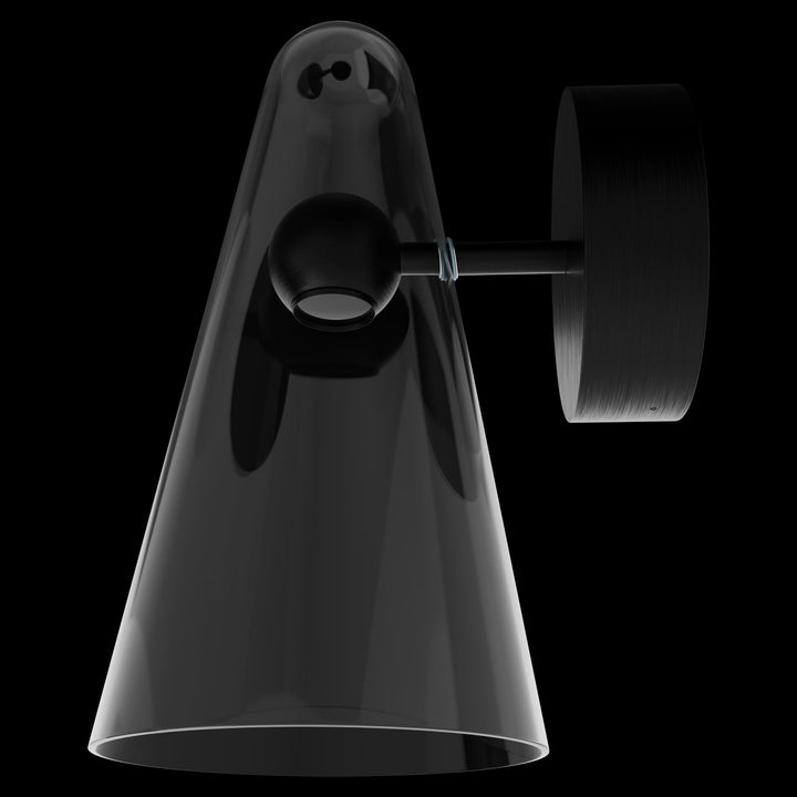 Calibo Skua Artisan Glass Tricolour LED Wall Light | Black
