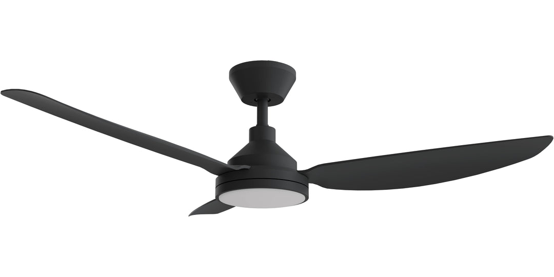 Calibo Sora 48" DC Ceiling Fan with LED Light, Wall Control and Remote | Black