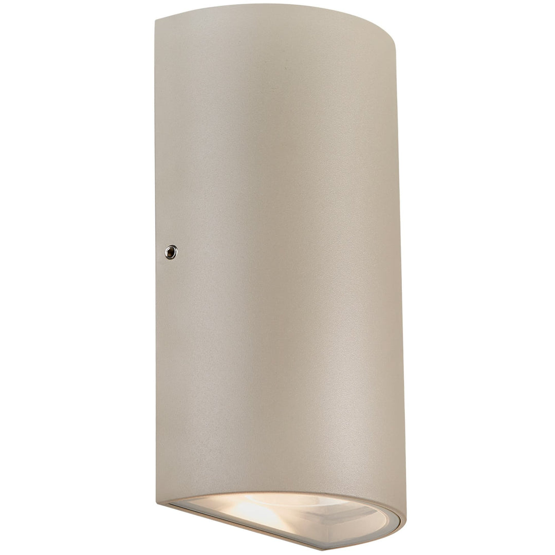 Nordlux Rold Round Up/Down Outdoor LED Wall Light | Sand