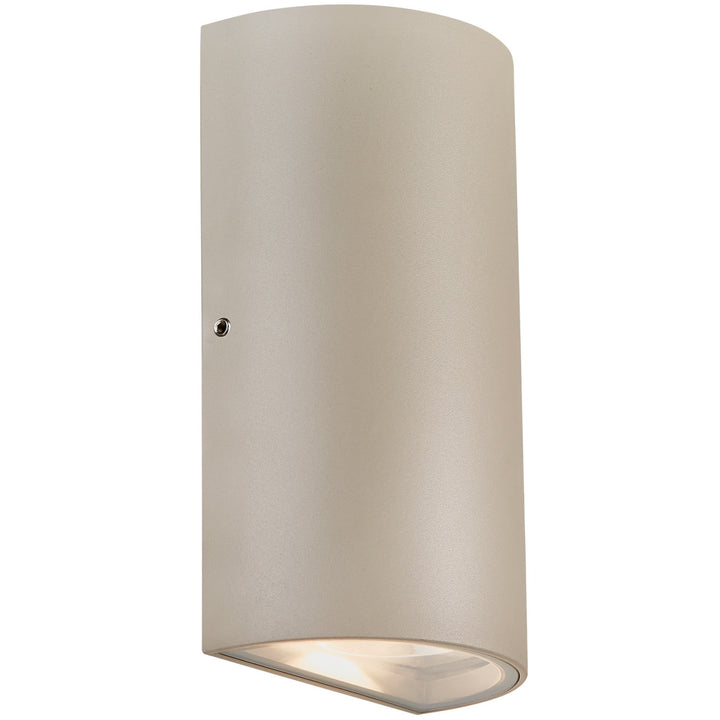 Nordlux Rold Round Up/Down Outdoor LED Wall Light | Sand