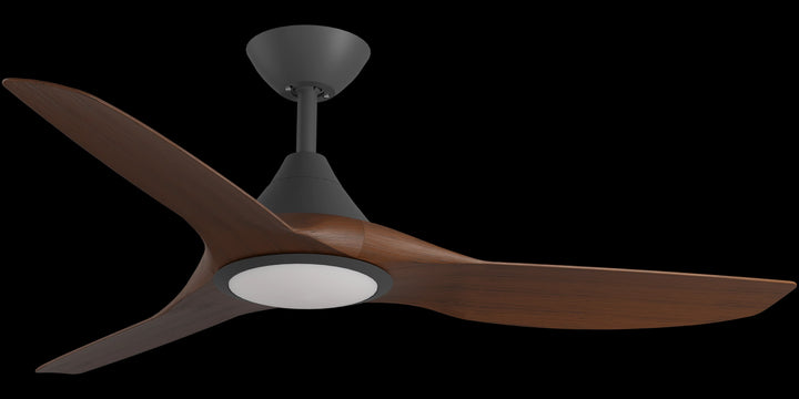 Calibo Smart CloudFan 52" (1300mm) ABS DC Ceiling Fan with 20W CCT LED Light and Remote | Black & Koa