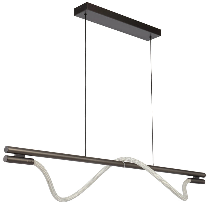 Telbix Taft 1200mm LED Pendant Light | Gun Metal