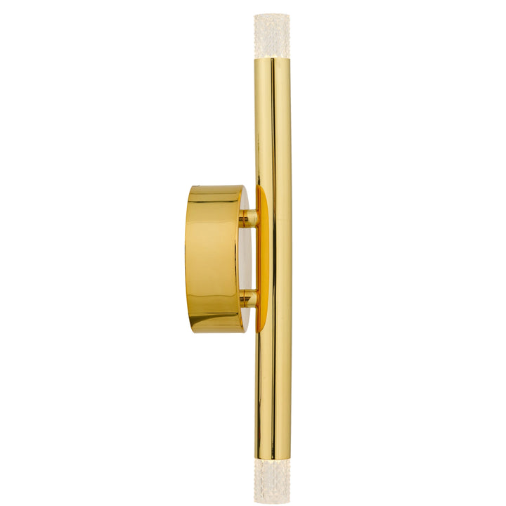 Telbix Milazo 2 Light LED Wall Light | Gold