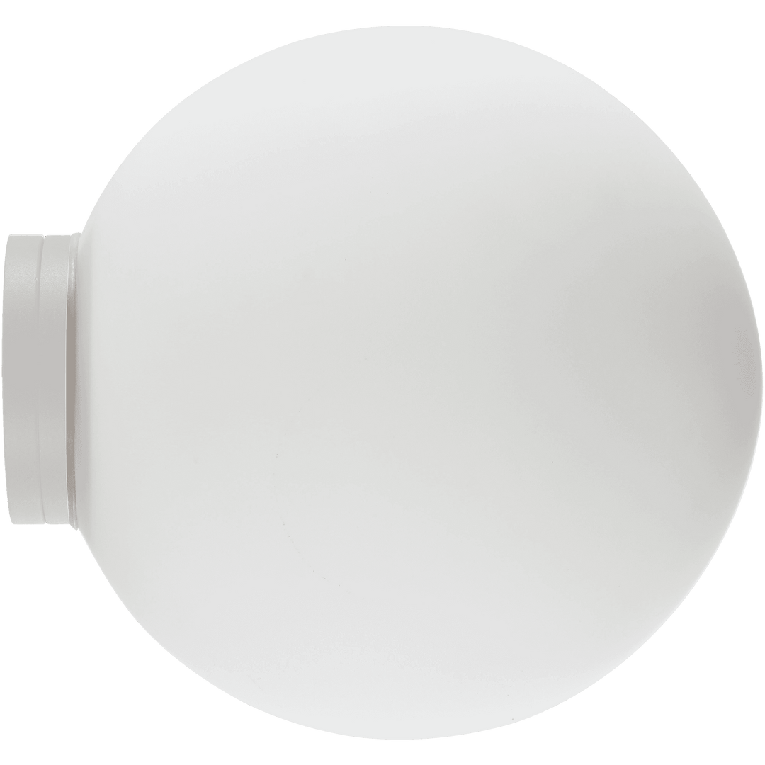 Calibo Crest Opal Glass 140mm Orb Wall Light | White