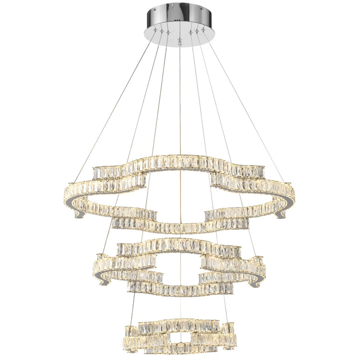 Telbix Jura 3 Tier Pendant Light | Chrome