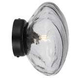 Telbix Zecca Wall Light | Black and Smoke