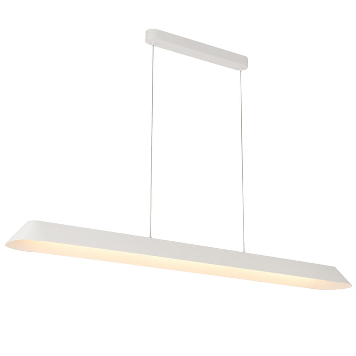 Telbix Corsa Tricolour LED Linear Pendant | White