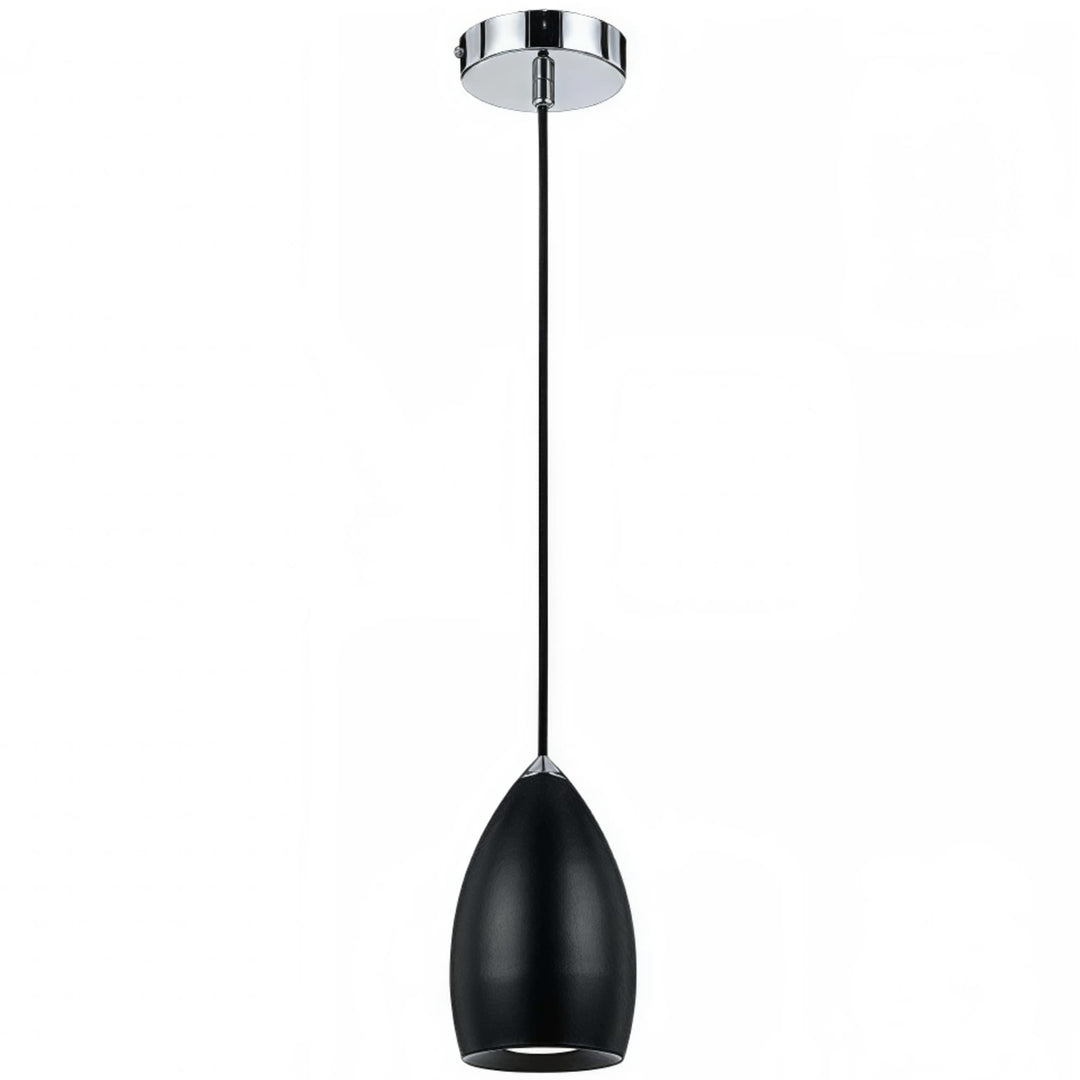 Telbix Tolosa 6W COB GU10 LED Metal Shade Pendant Light | Black
