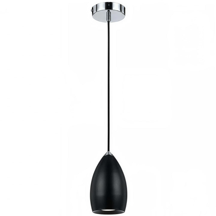 Telbix Tolosa 6W COB GU10 LED Metal Shade Pendant Light | Black