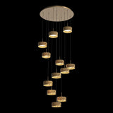 Calibo Couas Textured Honeycomb 3CCT LED Cluster Pendant | Gold