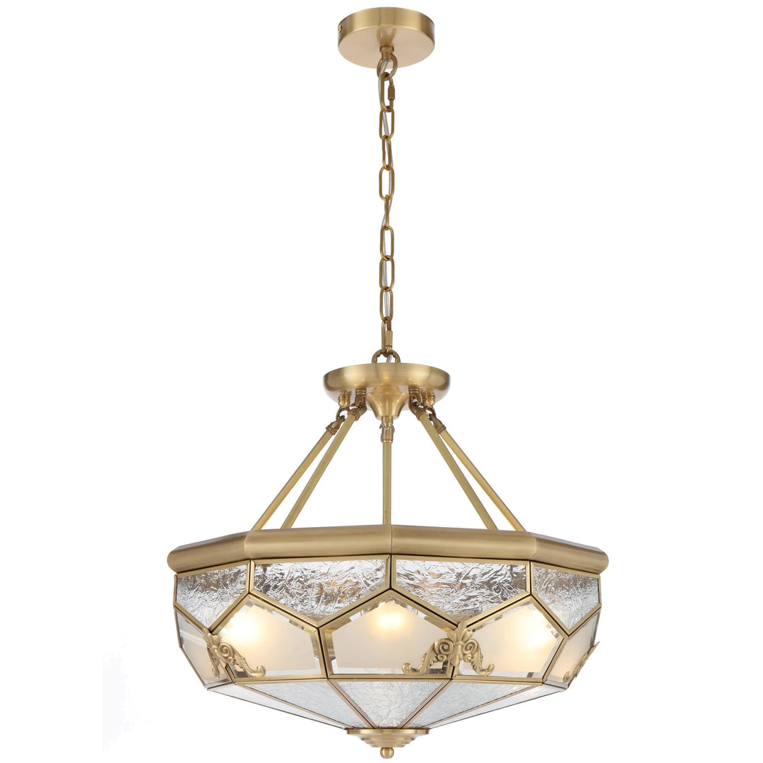 Telbix Valmont 6 Light Pendant Light | Brass
