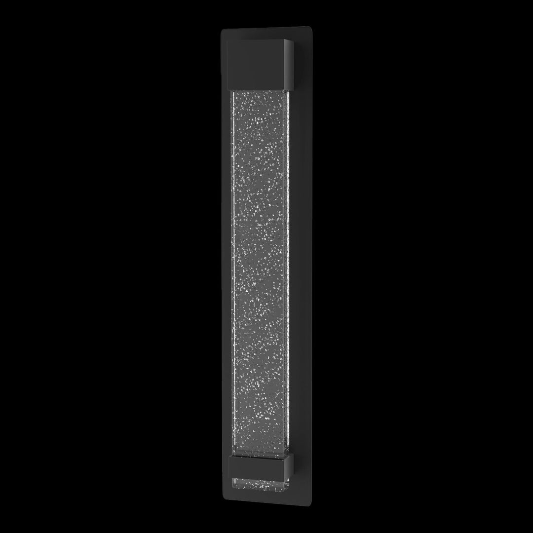 Calibo Coot Large Rectangular Bubble Glass Weatherproof LED Exterior Wall Light | Black