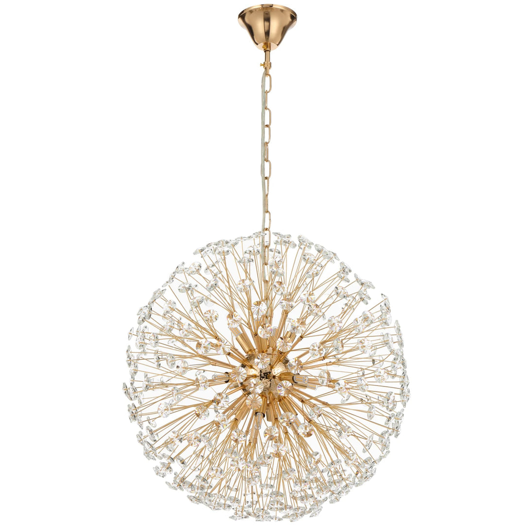 Telbix Lerida 12 Light Pendant | Gold