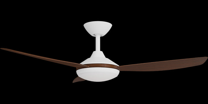 Calibo Condor 48" DC Smart Ceiling Fan with LED Light and Remote Control | White and Koa