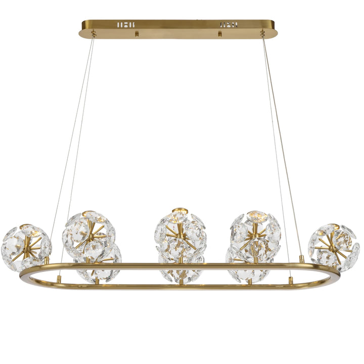 Telbix Catania 8 Light Pendant Light | Antique Gold