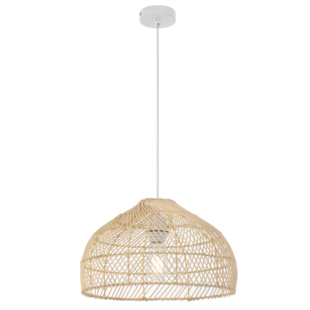 Natural Telbix Frya Woven Pendant (E27) | Medium