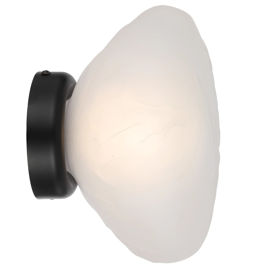 Telbix Zecca Wall Light | Black and Frost