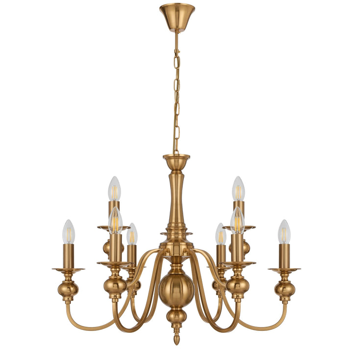 Telbix Siedel 9-Light Pendant | Copper