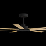 Calibo Alula 80" (2032mm) 7 Blade Indoor/Outdoor DC Ceiling Fan & Remote | Black & Bamboo