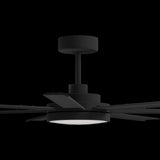 Calibo Alula 80" (2032mm) 7 Blade Indoor/Outdoor DC Ceiling Fan with 24W Light & Remote | Black