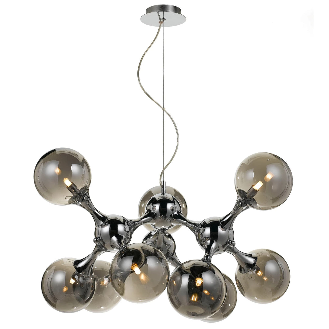 Telbix Cosmic 9 Light Pendant | Chrome