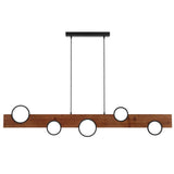 Telbix Bergen LED Pendant | Walnut