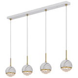 Telbix Oneta 4 Light Bar Pendant | White